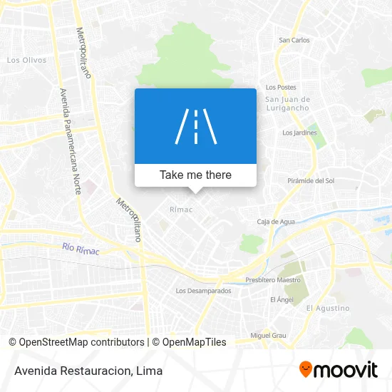 Avenida Restauracion map