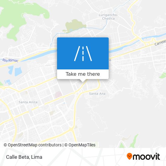 Calle Beta map