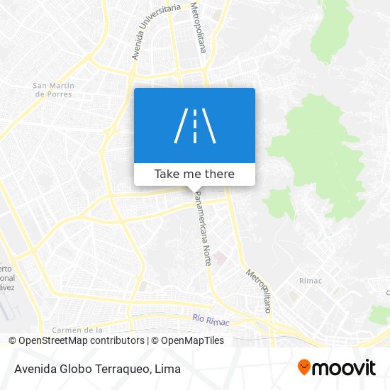 Avenida Globo Terraqueo map