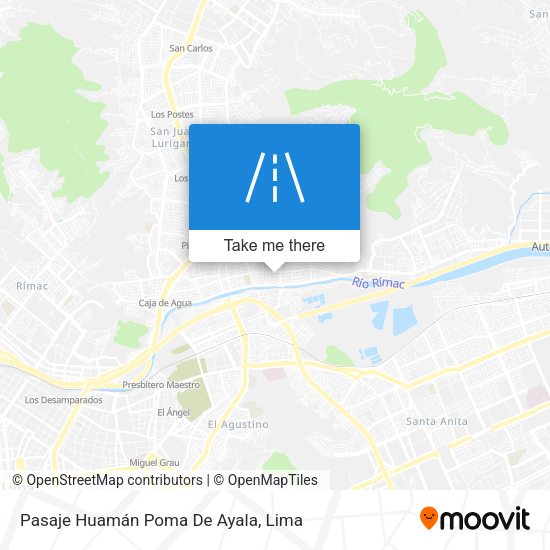 Mapa de Pasaje Huamán Poma De Ayala