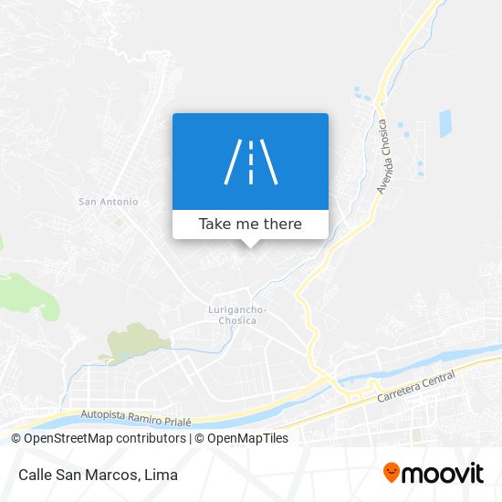 Calle San Marcos map