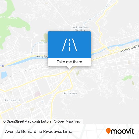 Avenida Bernardino Rivadavia map
