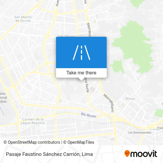 Pasaje Faustino Sánchez Carrión map