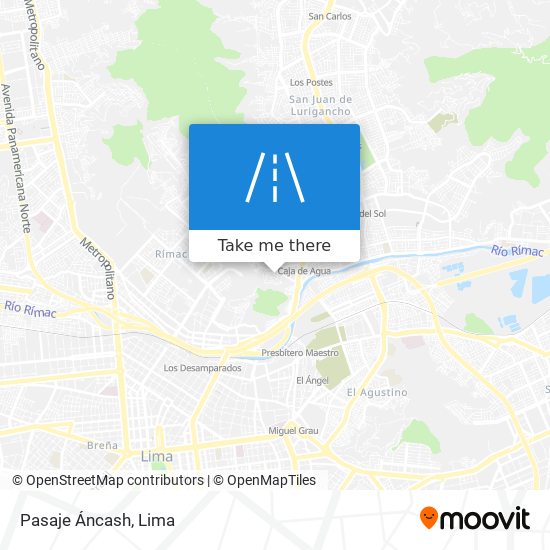 Pasaje Áncash map