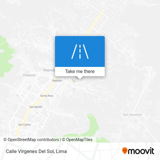 Mapa de Calle Virgenes Del Sol