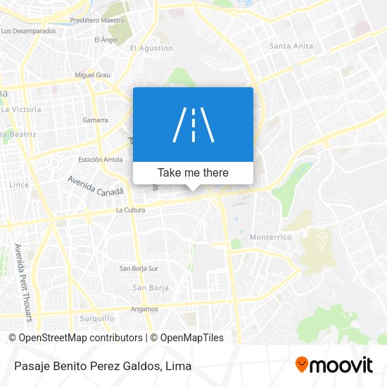 Mapa de Pasaje Benito Perez Galdos
