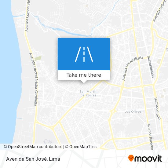 Avenida San José map