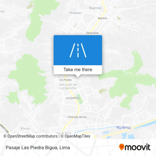 Pasaje Las Piedra Bigua map