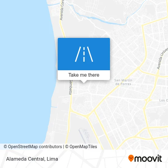 Alameda Central map