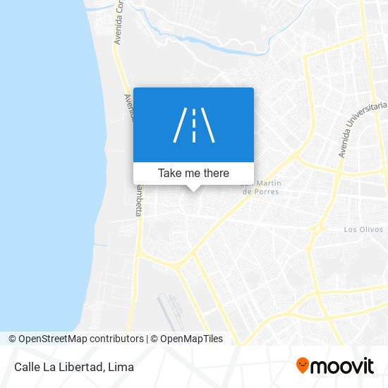 Calle La Libertad map