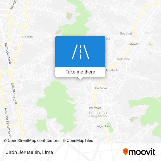 Mapa de Jirón Jerusalén