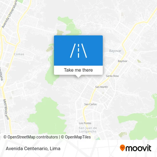 Avenida Centenario map