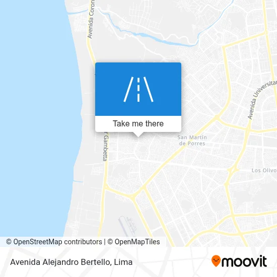 Avenida Alejandro Bertello map