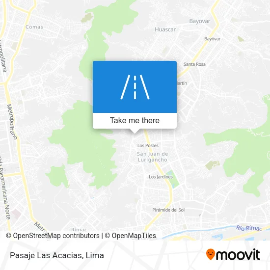 Pasaje Las Acacias map