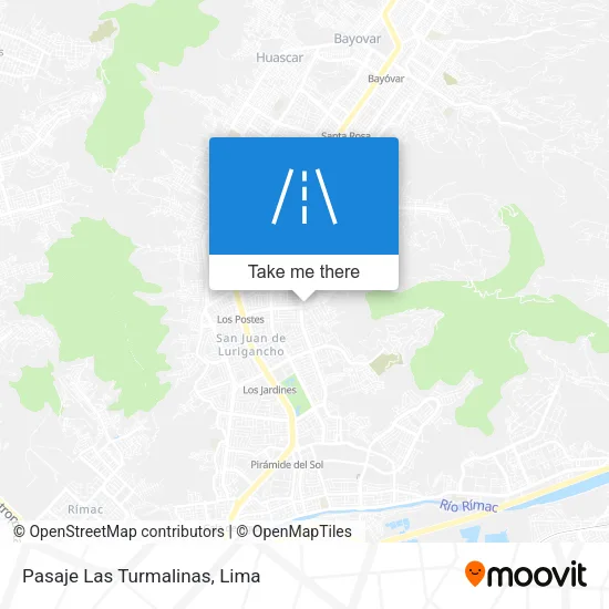 Pasaje Las Turmalinas map