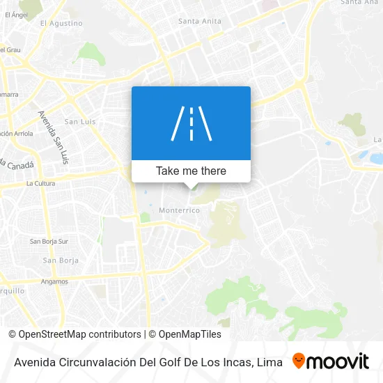 Avenida Circunvalación Del Golf De Los Incas map