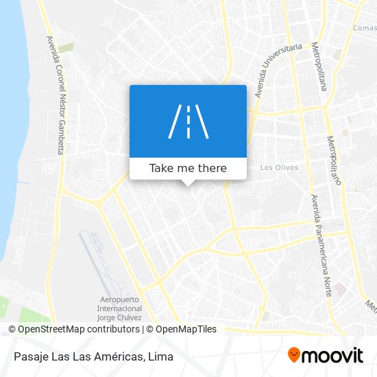 Pasaje Las Las Américas map