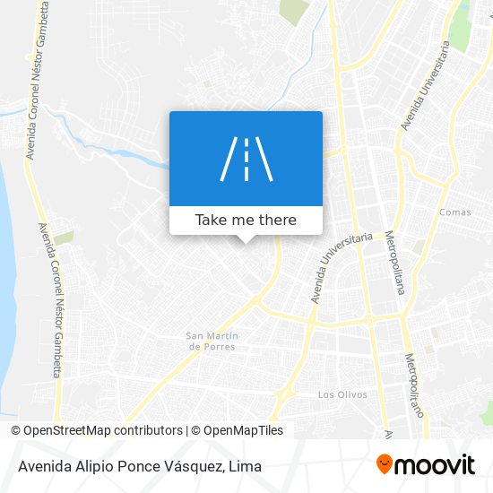Avenida Alipio Ponce Vásquez map