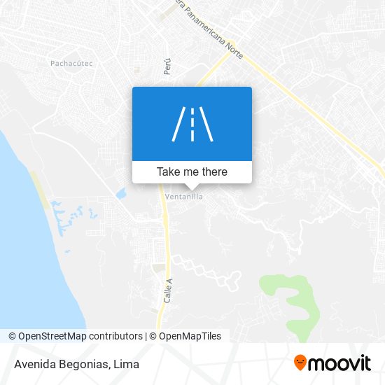Avenida Begonias map
