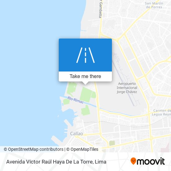 Avenida Víctor Raúl Haya De La Torre map