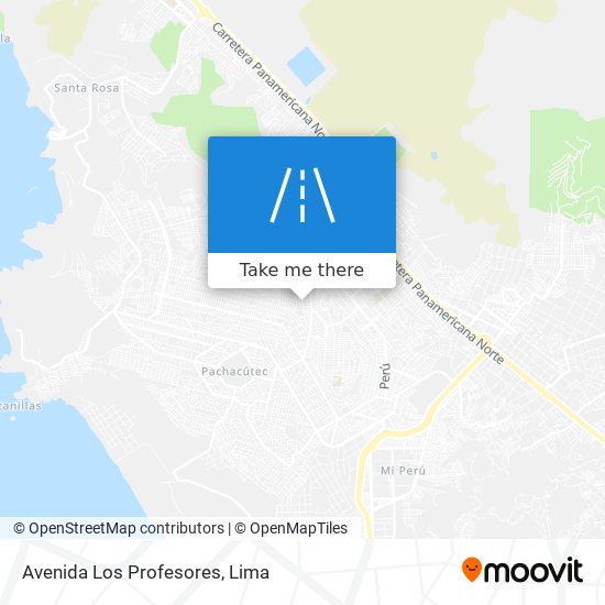 Avenida Los Profesores map