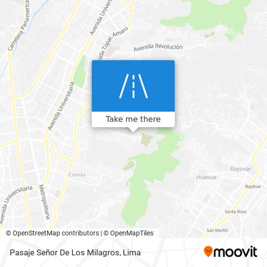 Pasaje Señor De Los Milagros map