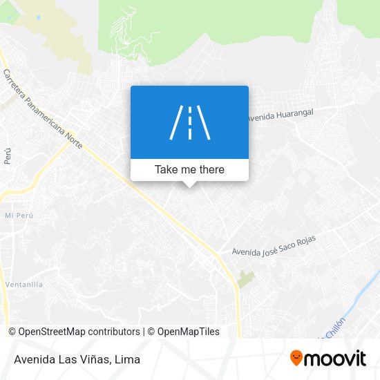 Avenida Las Viñas map