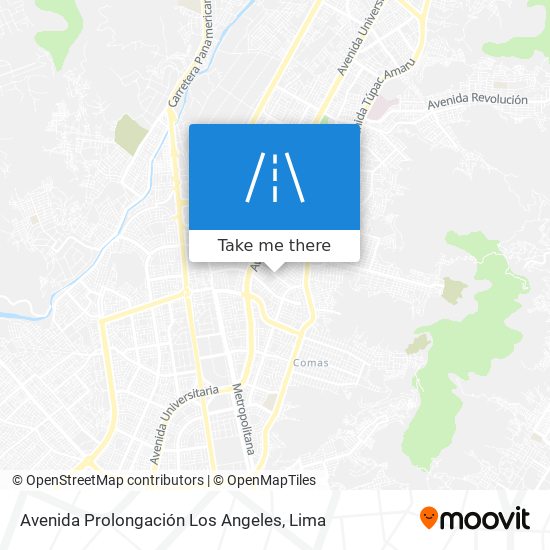 Avenida Prolongación Los Angeles map