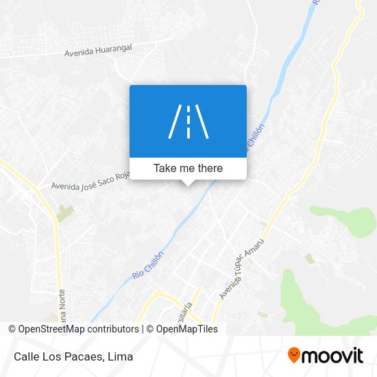 Calle Los Pacaes map