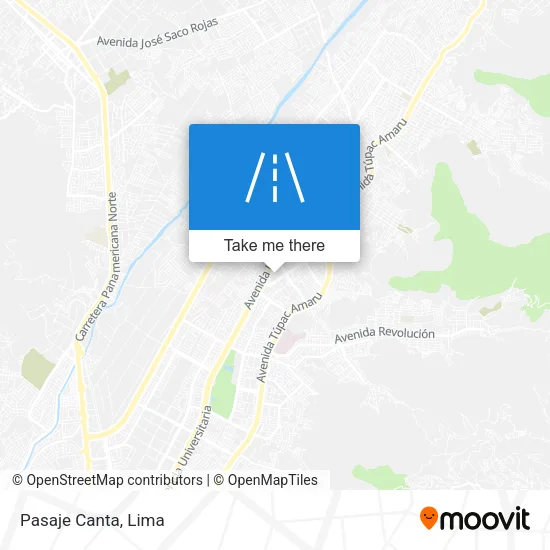 Pasaje Canta map