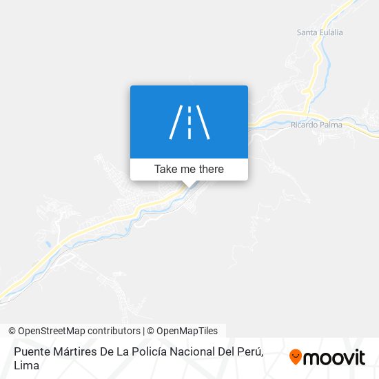 Puente Mártires De La Policía Nacional Del Perú map