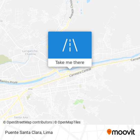 Puente Santa Clara map