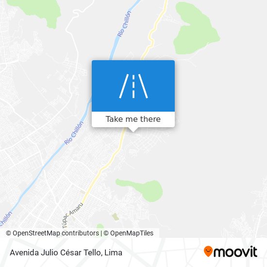 Avenida Julio César Tello map
