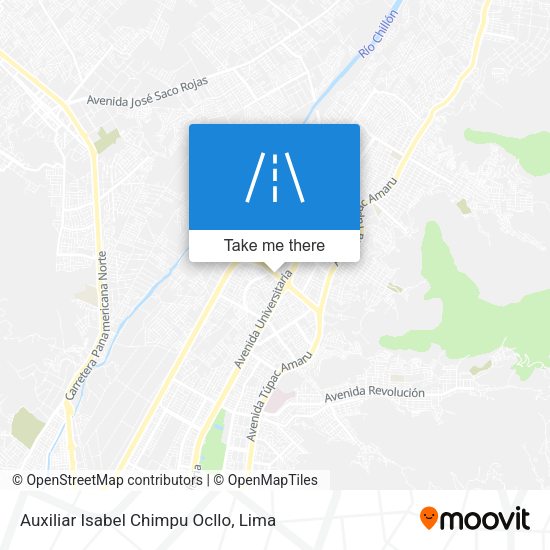 Auxiliar Isabel Chimpu Ocllo map