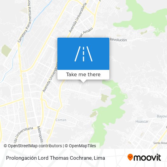 Prolongación Lord Thomas Cochrane map