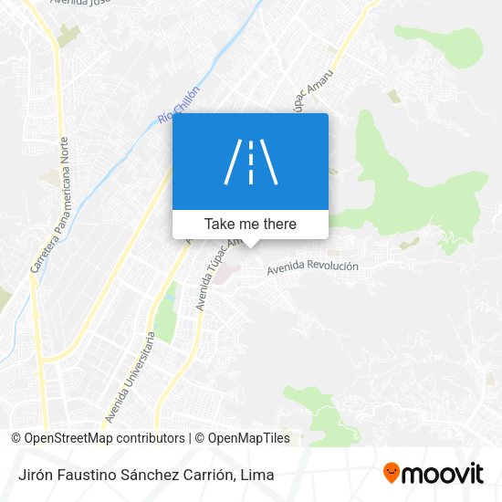 Jirón Faustino Sánchez Carrión map