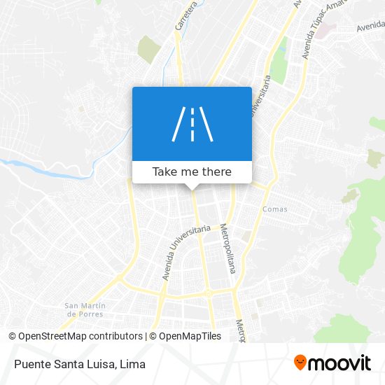 Puente Santa Luisa map