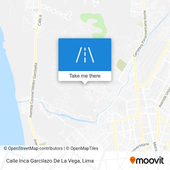 Mapa de Calle Inca Garcilazo De La Vega