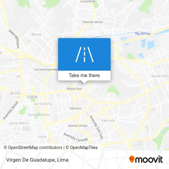 Virgen De Guadalupe map