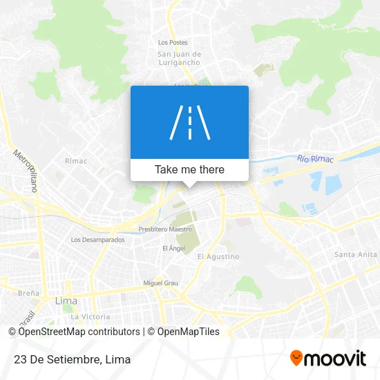 23 De Setiembre map