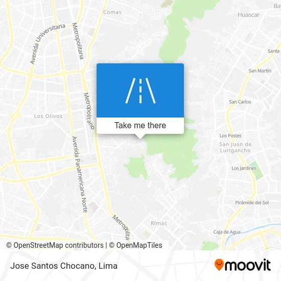 Jose Santos Chocano map
