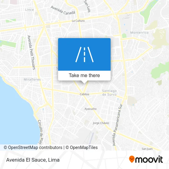 Avenida El Sauce map