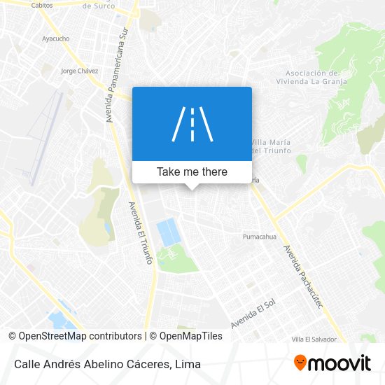Mapa de Calle Andrés Abelino Cáceres
