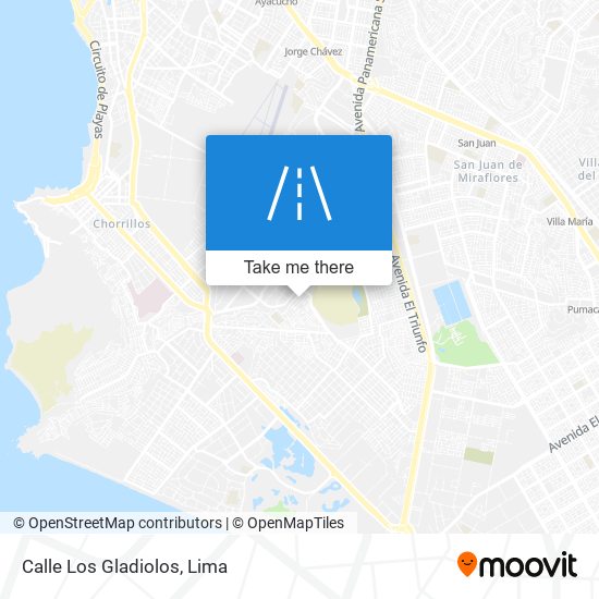 Calle Los Gladiolos map