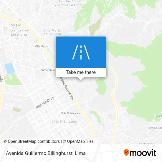 Avenida Guillermo Billinghurst map