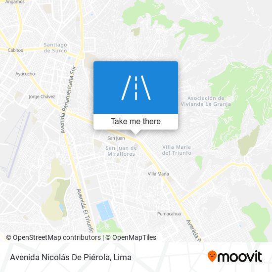 Avenida Nicolás De Piérola map