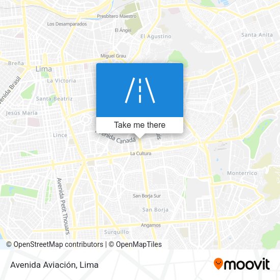 Mapa de Avenida Aviación