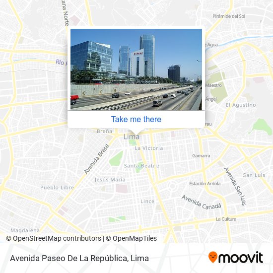 Avenida Paseo De La República map