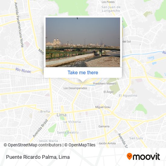 Puente Ricardo Palma map
