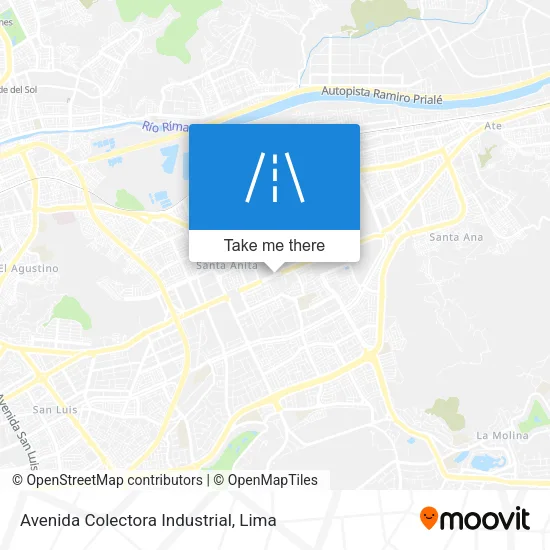 Avenida Colectora Industrial map